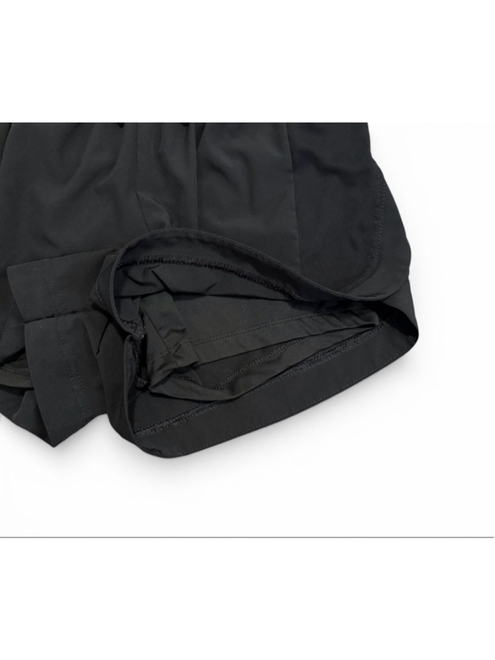 R. Sofia Black Athletic Running Shorts Womens Size Small Lined Drawstring - Picture 3 of 5